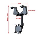 Car Rear View Mirror Phone Holder 360   Rotation Universal Mount Stand Clip Clamp