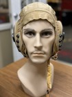 Wwii Aaf Marked An-h-15 Flying Helmet Large W  Th-37 Receivers   Y Cord Usn Usmc