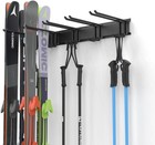 Ski Rack  Wall Mounted Ski Storage  10 Pairs Of Skis Holder For Home Shed