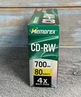 Vintage Memorex Cd-rw 10 Pack 700mb 80 Min 4x Slim Jewel Cases Sealed Nos