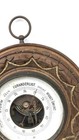 Antique Wood Carved Foranderligt Barometer Wood Danish German Black Forest Style