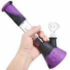 12  Silicone Glass Bong Smoking Hookah Water Pipe Heavy Beaker Tobacco 14mm Bowl