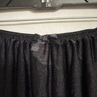 Ballet Dance Skirt Black Girls Sz Medium Elastic Waistband Shimmer