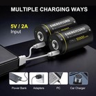 4 Pack Rechargeable D Cell Batteries 1 5v 10000mwh Lithium D Size   Type C Cable