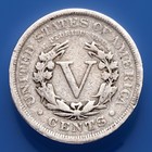 1899-p Genuine Liberty Head  v  Nickel  Problem Free   fast Shipping  