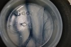 Goodrich 6 5  Silvertown Tire Advertising Ashtray Slag Milk Swirl Glass  Sh6020