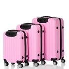 3pcs Luggage Travel Set Abs Bag Trolly Hard Shell Suitcase W tsa Lock Us
