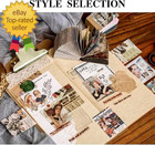 400pcs Junk Journal Vintage Diy Material Paper Journaling Supplies Scrapbooking