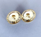 Chanel Vintage Gold Metal With White Pearls Button 24mm  set Of 2 