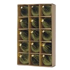 Velvet Ornaments For Christmas Tree  15pcs Flocked Christmas 3 15inch Green