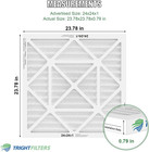 24x24x1 Air Filter 4 Pack  Merv 8 Pleated Dust Defense Air Filters Replacement A