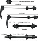 Quick Release Bicycle Hub Road Mountain Bike Front   Rear Axle Hollow Shaft