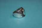 Carolyn Pollack Sterling Silver Western Style Turquoise Ring Size 8 75   045duw 