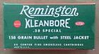 Remington Wwii  Cal   38 Spl 158 Grain Ball W steel Jkt  New Replica  Ammo Boxes