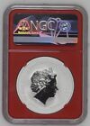 2019 Tuvalu Captain America First Releases 1 Oz Silver Coin Ngc Ms70 - Red Core