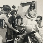 Vintage Motorcycle Racing Photo Photograph Rider Theo Bult Yamaha 1971