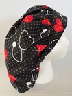 Stethoscope Heart Print Size Large Medical Bouffant Scrub Cap Surgery Hat