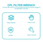  4 Pcs Lens Wrench Kit Removal Tool Repair Support Camera Filter Remover