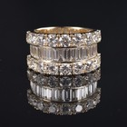 Real 14k Yellow Gold Engagement Wedding Ring Lab Grown Diamonds  Size 7