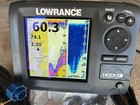 Lowrance Hook 5 Fishfinder chartplotter W  New Power Cord And Transducer