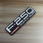 2pc Fender Emblem For 99-04 F250 Lariat Superduty Side Badges Chrome Red Black