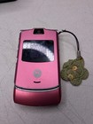 Motorola Razr V3m Pink Flip Phone W  Charger Powers On No Battery Vintage Cell 