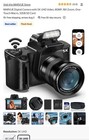 5k Digital Camera For Photography - 80mp Wifi Vlogging Camera For 5k 80mp Black