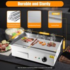 22  3000w Commercial Electric Countertop Griddle Flat Top Grill Hot Plate Bbq