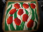 Finished Needlepoint Tulips 15  X 15  Ready To Frame