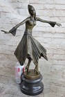 Ballerina Dancer Bronze Statue Sculpture Art Nouveau Attractive Figure Decor Lrg