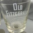 Vintage Old Fitzgerald Prime Bourbon Footed Glasses Goblets Set Of 2 Barware