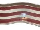 Patriotic Serving Set Red White Blue Tray W 3 Star Bowls 4th Of July Decor 1999