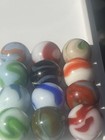 Jabo West Virginia Swirl Marbles Lot Of 12 Colorful 5 8    Excellent