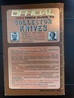 The Official 1983 Price Guide To Collector Knives By Parker   Voyles Paperback