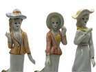 Vintage Art Deco Women Set Of 3 Porcelain Ceramic Figurines