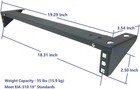 2 Pcs Of 1u Vertical Wall Mount Server Rack Steel