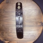 Bianchi Duty Belt Keeper Leather Black Basket Weave With Hidden Double Snaps