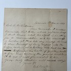 1889 Col Charles W Eckman   Edward C Euston Civil War Union Autographed Letter
