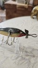 Vintage Heddon 100 Gcb Minnow  Blush Chin Marked Props L-rig Hardware