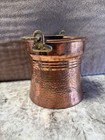 Vintage Copper And Brass Hammered Bucket  b14