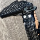 Dutyman Police Officer Uniform Basketweave Full Grain Leather Belt 1071 Size 34