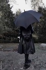 Wednesday Funeral Procession Umbrella  black  Wednesday Addams Goth