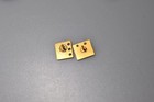 Olive Garden Gold Tone Employee Pin  Lot 2 And 3 Stone Lapel Service Award Pj3
