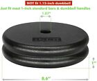 A2zcare Standard Cast Iron Weight Plates 1-inch Center-hole  15 Lbs - Four 