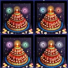 Wosohel Musical Birthday  Firework 5 91 Inches X 7 87 Inches  Multicolor