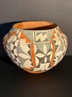 Large Acoma Polychrome Pottery Olla beautiful Paint Decoration c1900  Excellent 