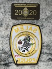Salem Massachusetts 2020 Police Patch Witch City Happy Halloween  277 300 W Coa