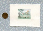 1 12 Scale Miniature Dollhouse Original Art  misty Morning   By Sandra Frantz