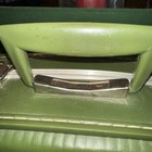 Vtg Green Hard Suitcase No Keys  Size In Photos Prop Travel Carry Case Suit