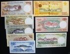 Bhutan Set 8  1 5 10 20 50 100 500 2016  1000  2013- 2021   Unc Set
